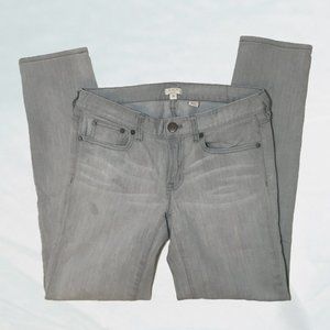 J. Crew Stretch Light Gray Skinny Jeans